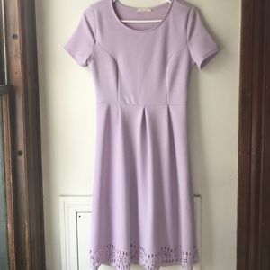 Bump friendly lavender dress